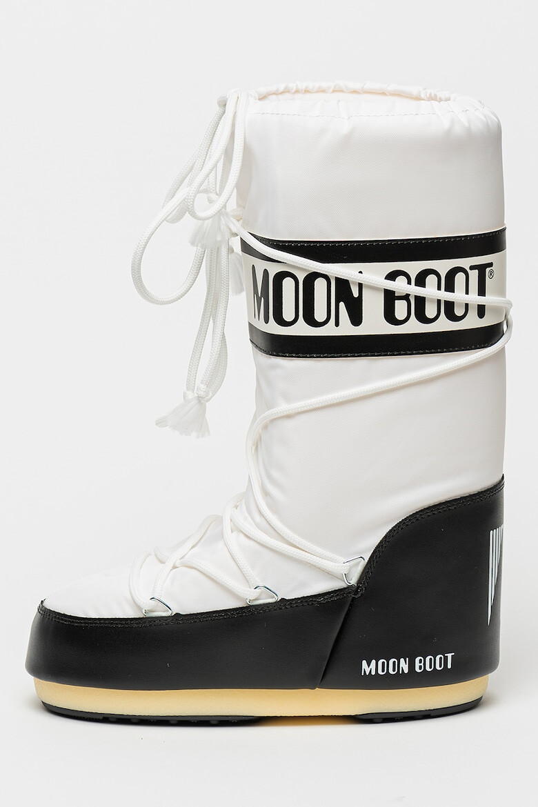 Moon Boot Текстилни апрески MB Icon - Бял/Черен - Pepit.bg