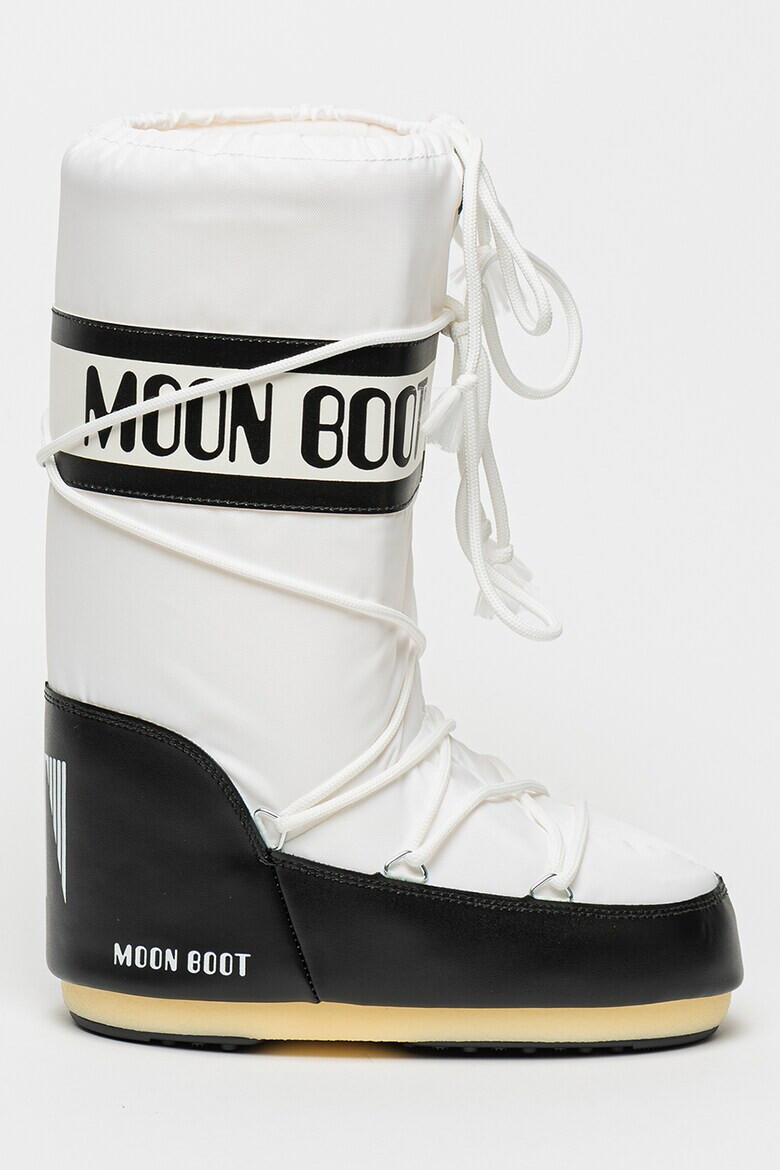 Moon Boot Текстилни апрески MB Icon - Бял/Черен - Pepit.bg