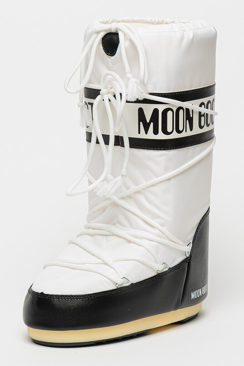 Moon Boot Текстилни апрески MB Icon - Бял/Черен - Pepit.bg