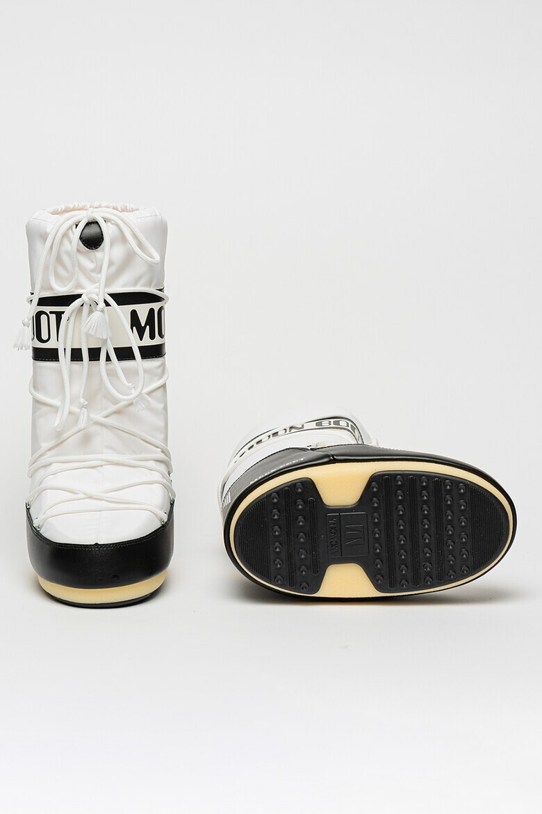 Moon Boot Текстилни апрески MB Icon - Бял/Черен - Pepit.bg