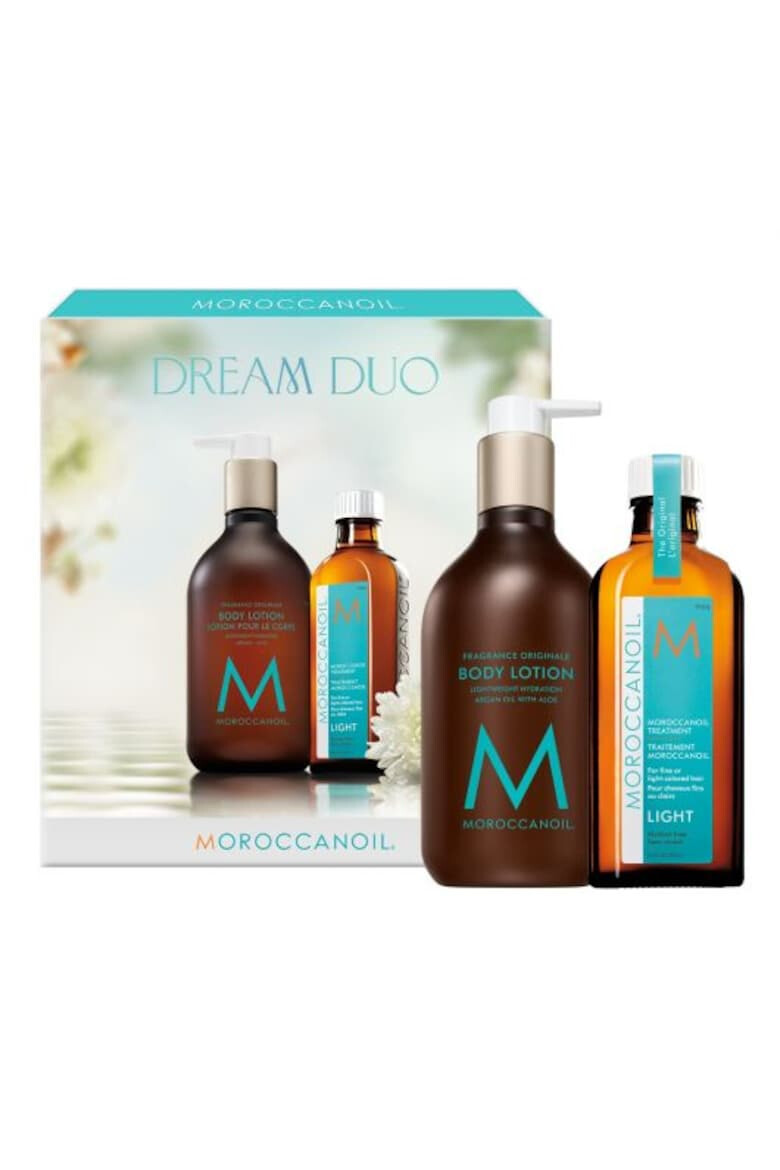 Moroccanoil Комплект Dream Duo: Масло Tratament Light 100 мл и Лосион за тяло Fragrance Original 360 мл - Pepit.bg