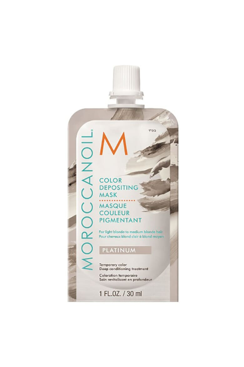 Moroccanoil Тонираща маска за коса Platinum за руса коса - Pepit.bg