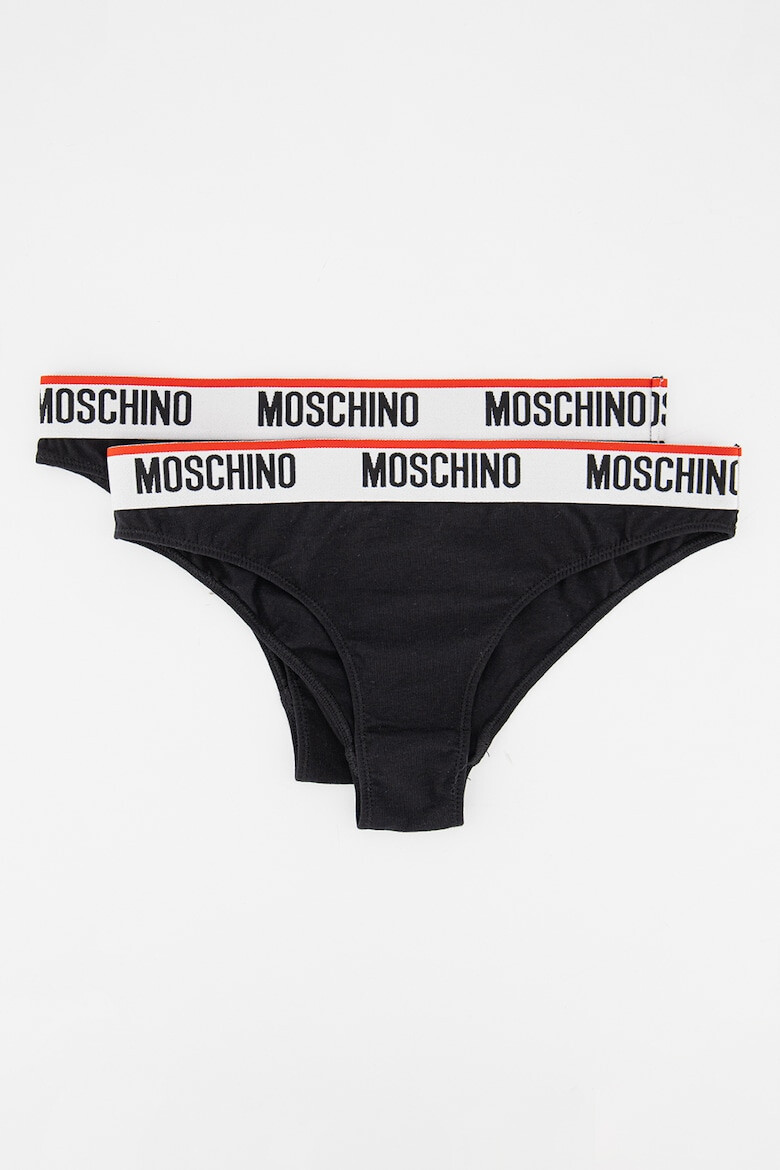 Moschino Бикини с контрастна талия - 2 чифта - Pepit.bg