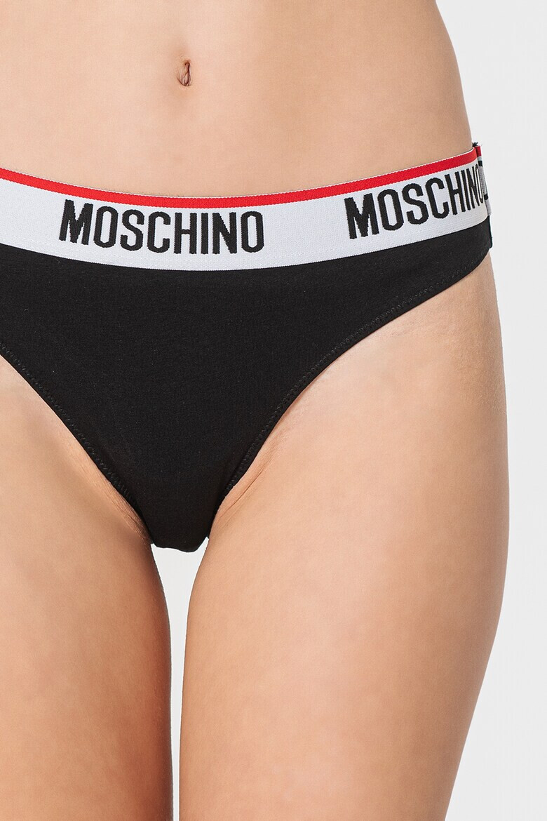 Moschino Бикини с контрастна талия - 2 чифта - Pepit.bg