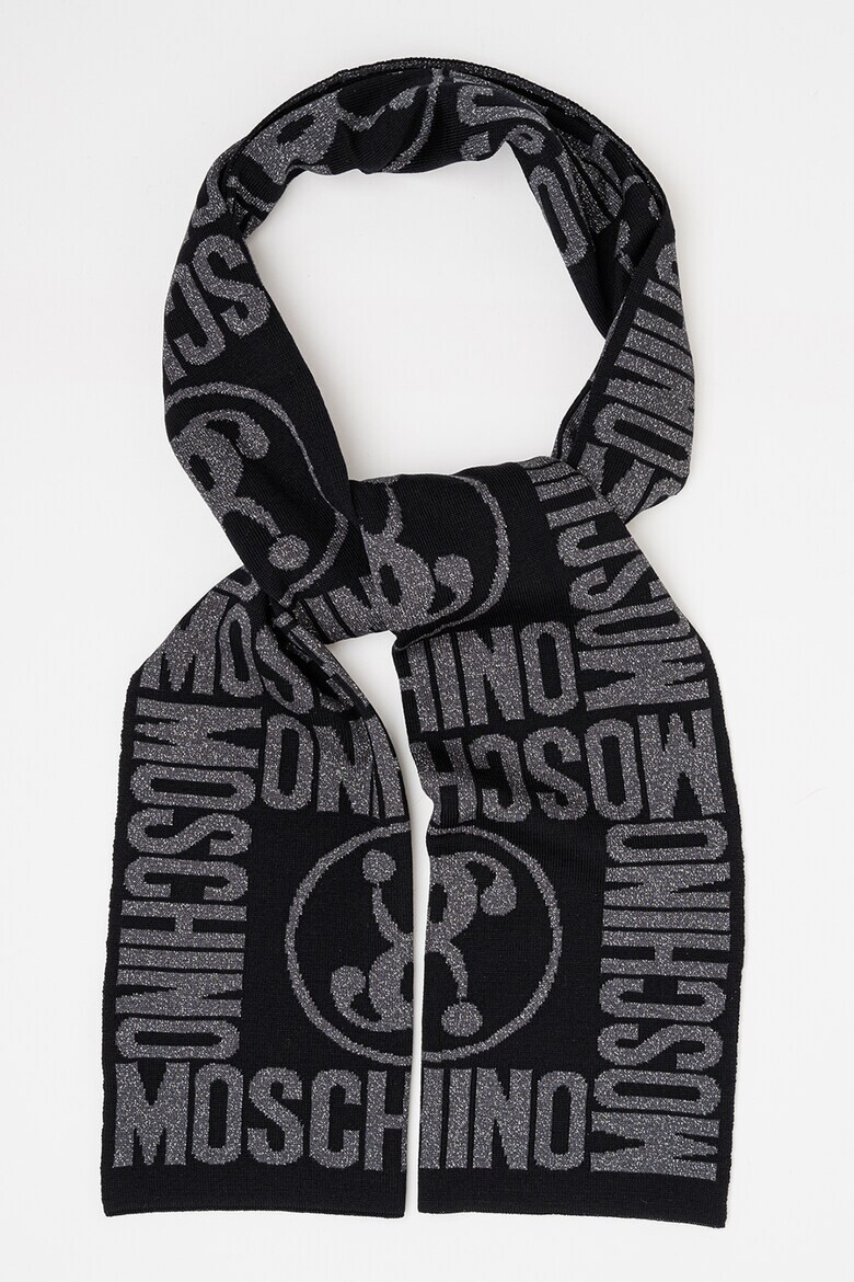 Moschino Бляскав шал с вълна - Pepit.bg
