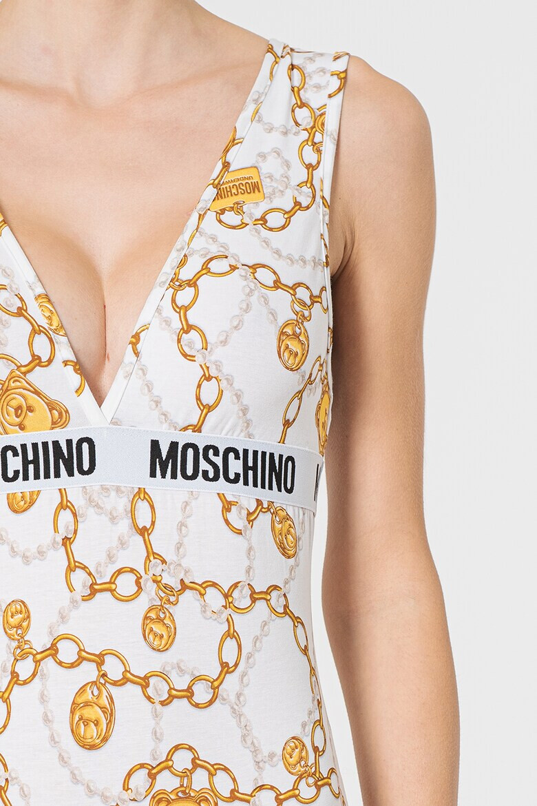 Moschino Боди без ръкави с лого - Pepit.bg