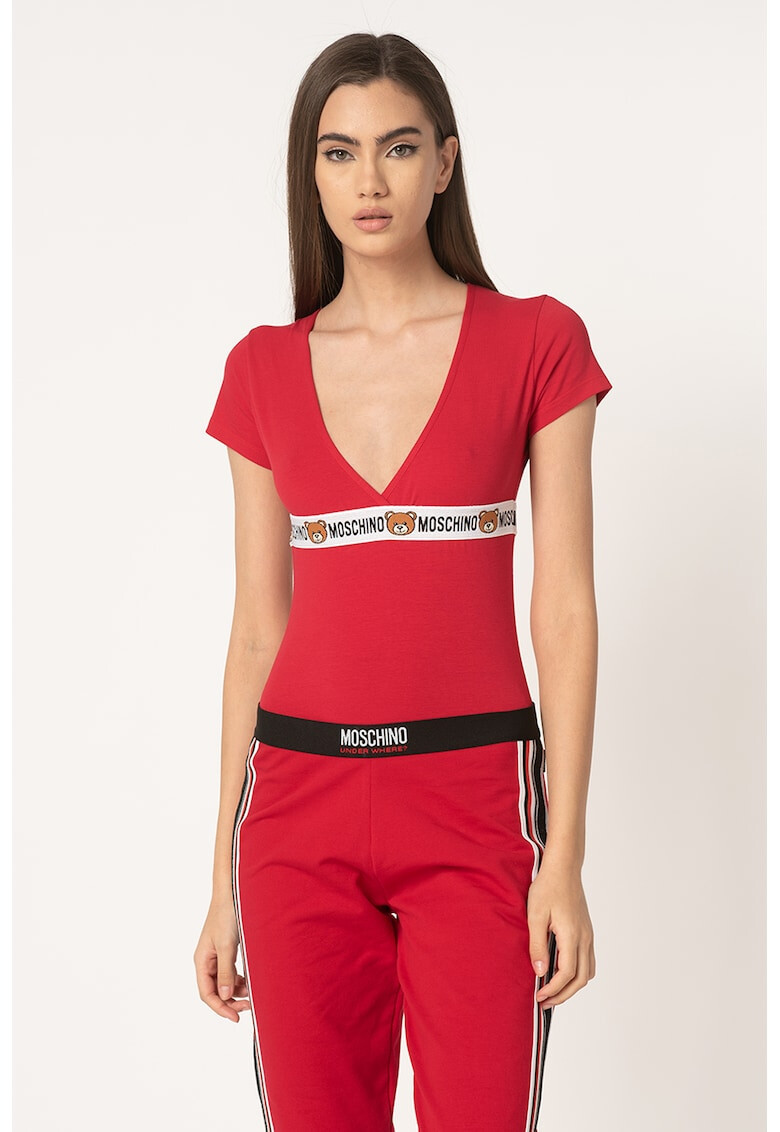 Moschino Боди с еластична лента с лого - Pepit.bg