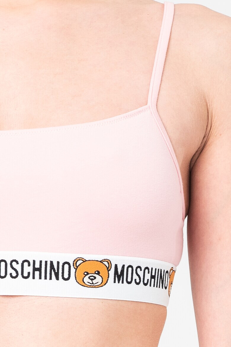 Moschino Бюстие от жарсе с лого - Pepit.bg