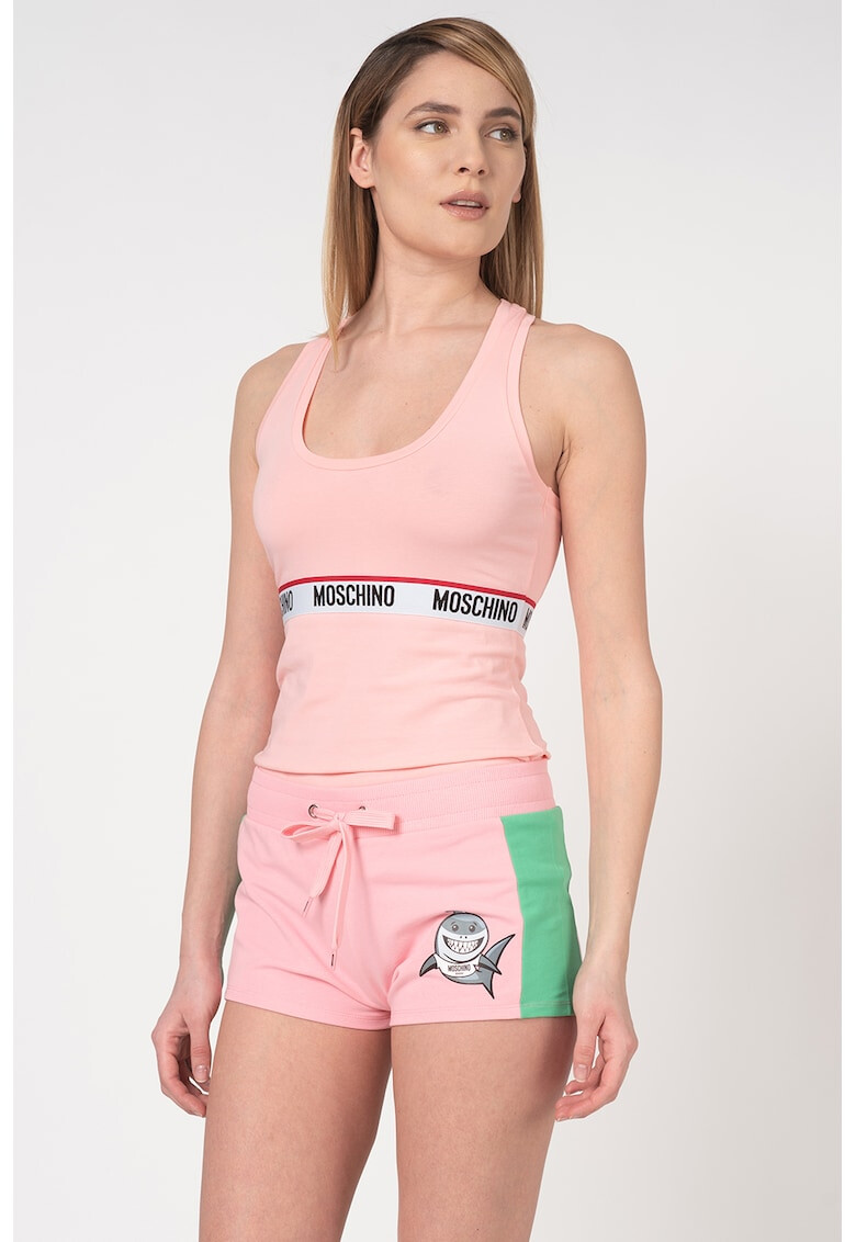 Moschino Домашен топ с лого - Pepit.bg