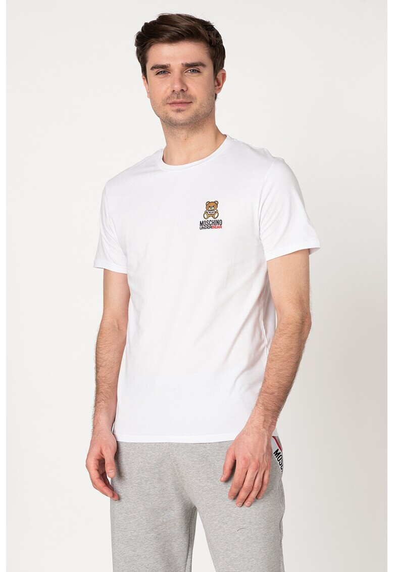 Moschino Домашна тениска с бродирано лого - Pepit.bg