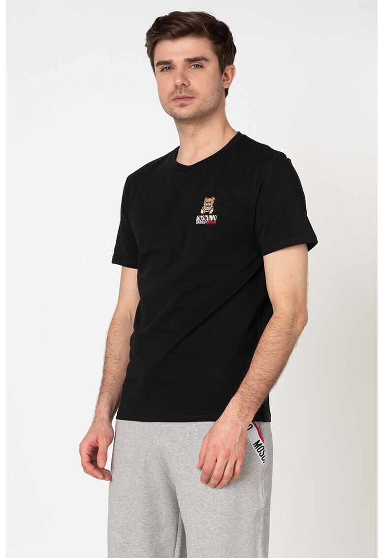 Moschino Домашна тениска с бродирано лого - Pepit.bg