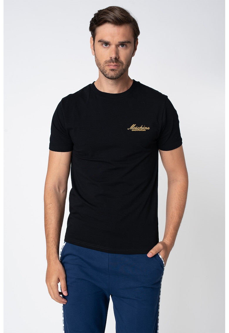 Moschino Домашна тениска с бродирано лого - Pepit.bg