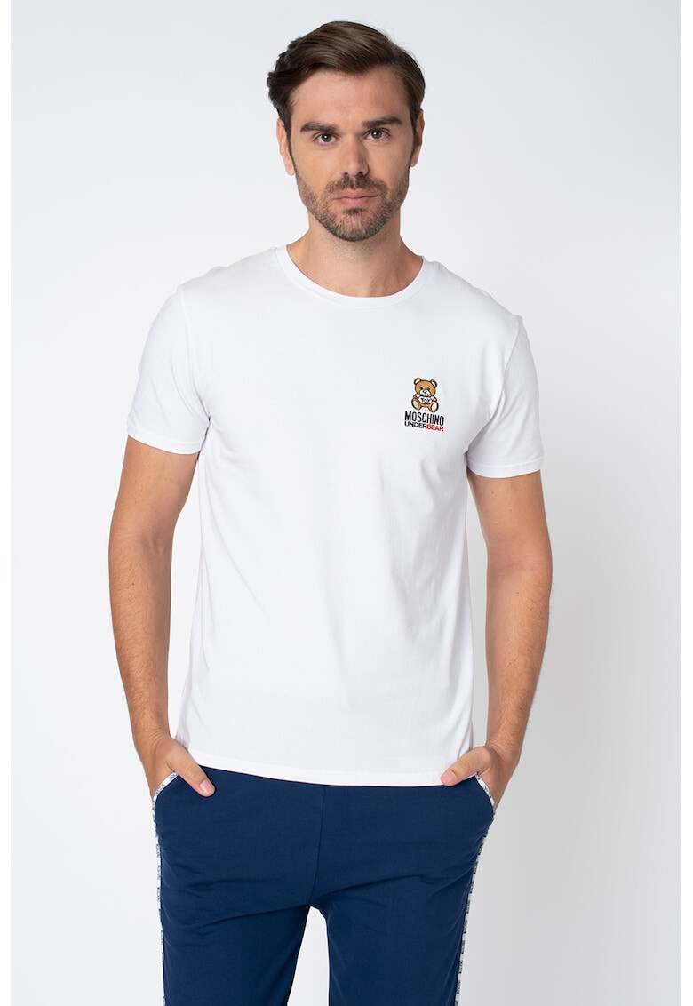 Moschino Домашна тениска с бродирано лого - Pepit.bg