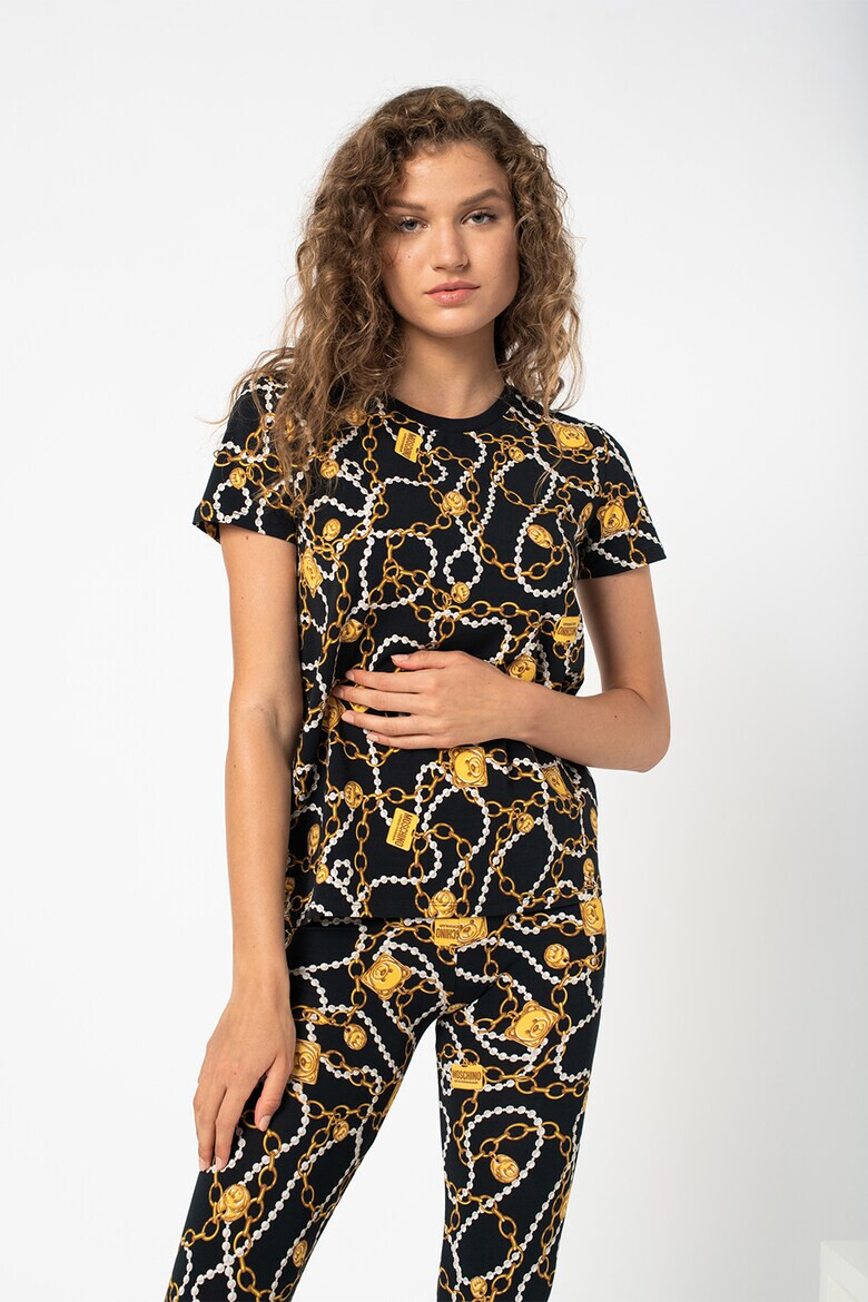Moschino Домашна тениска с десен - Pepit.bg