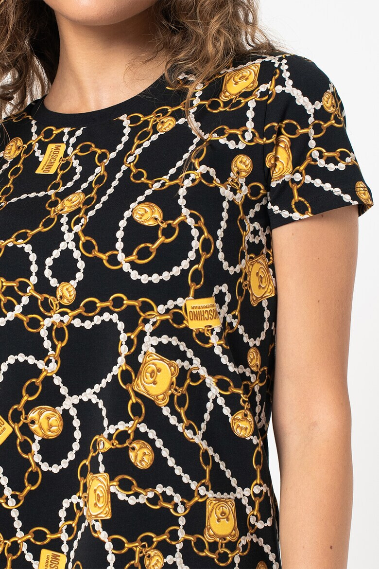 Moschino Домашна тениска с десен - Pepit.bg
