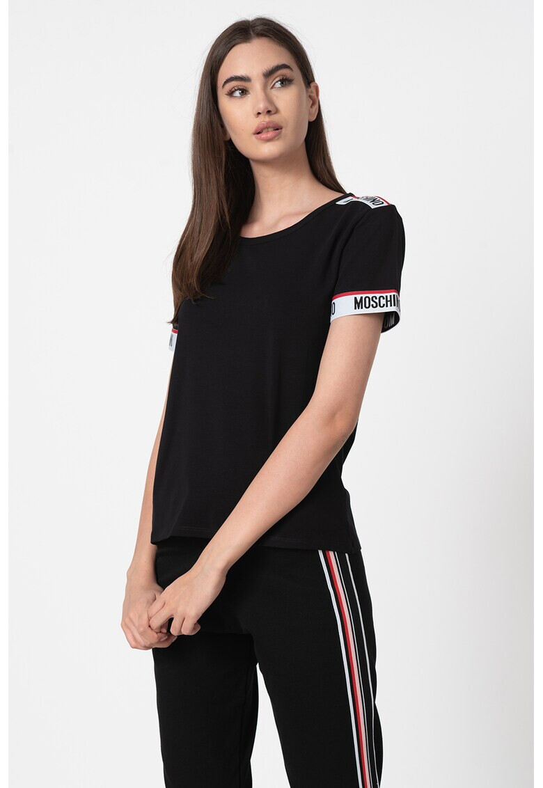 Moschino Домашна тениска с еластични ленти - Pepit.bg