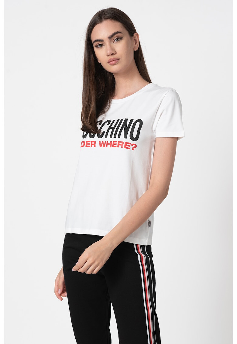 Moschino Домашна тениска с лого 11 - Pepit.bg