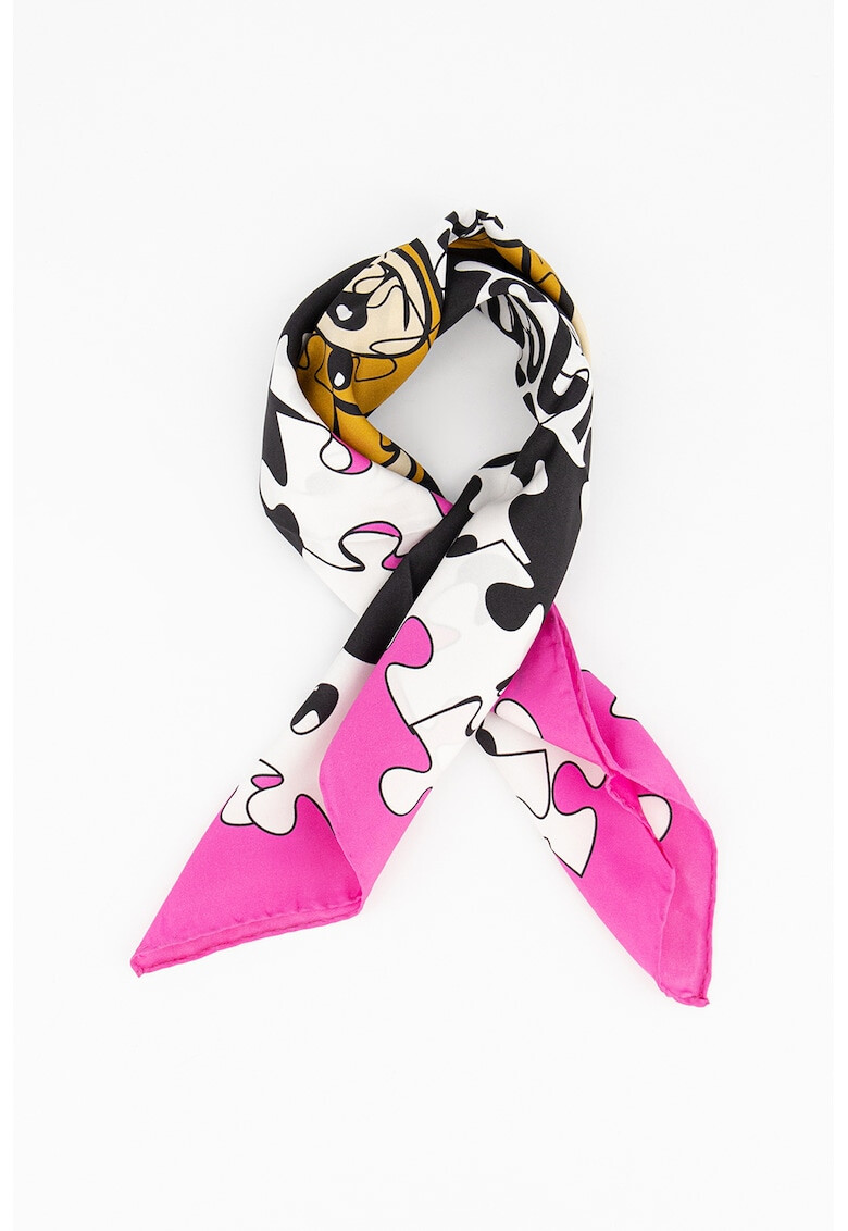 Moschino Копринен шал с лого - Pepit.bg