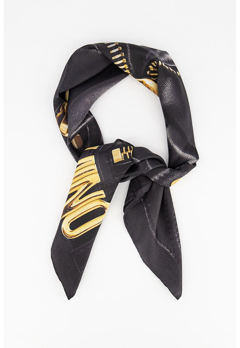 Moschino Копринен шал с лого - Pepit.bg