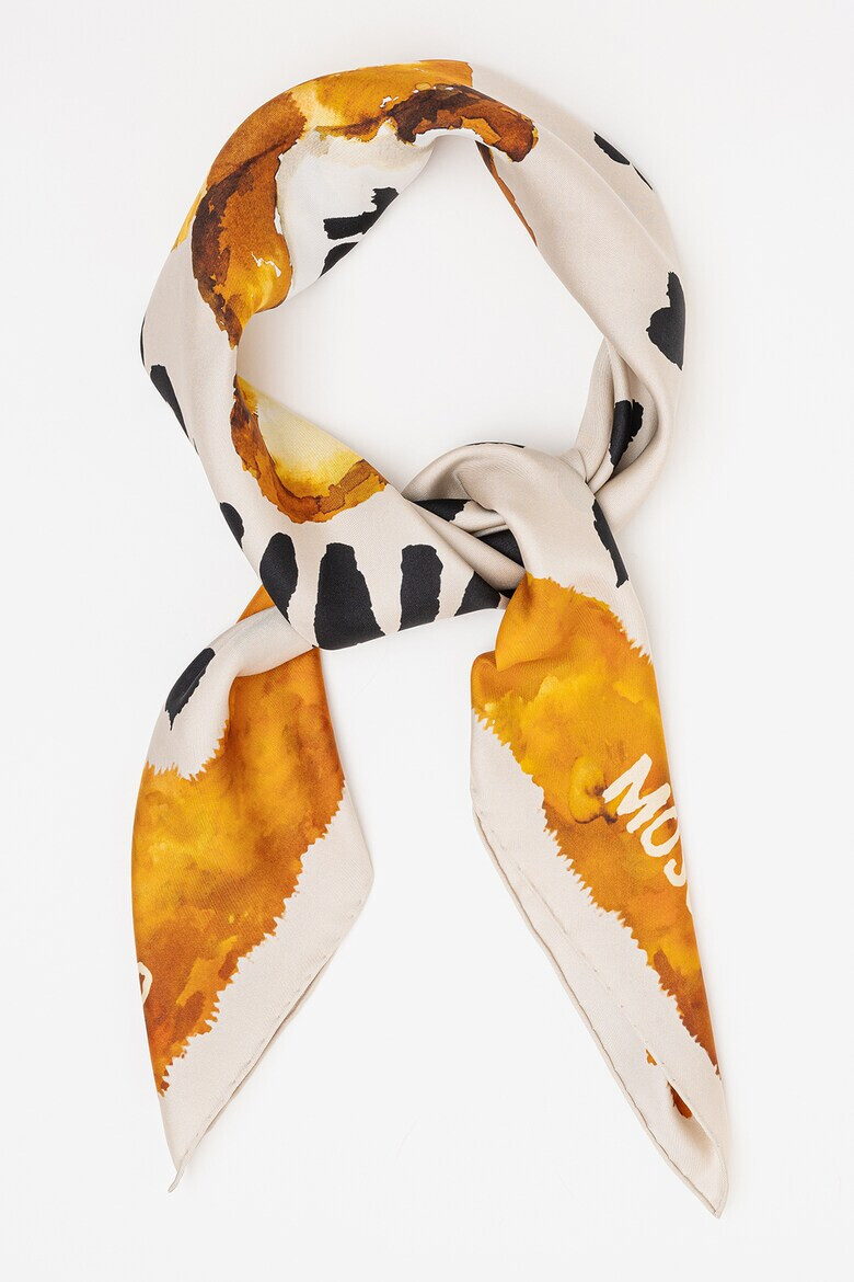Moschino Копринен шал с принт - Pepit.bg
