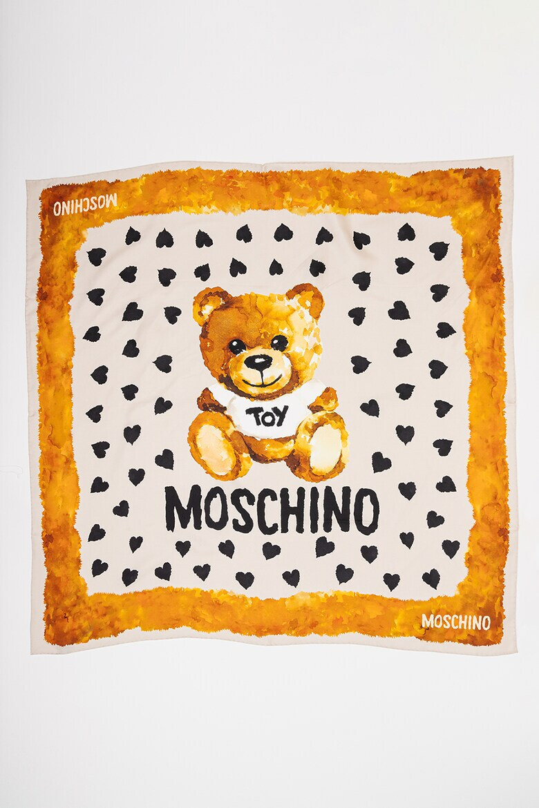 Moschino Копринен шал с принт - Pepit.bg