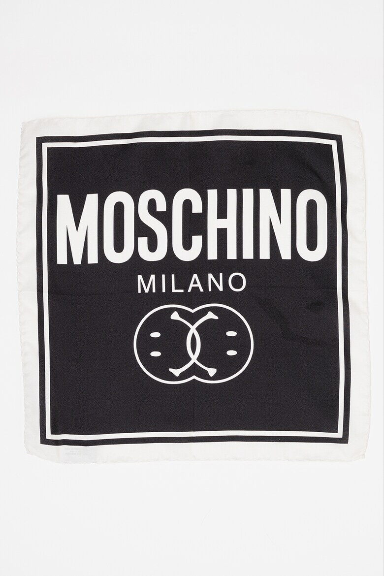 Moschino Квадратен шал с лого - Pepit.bg