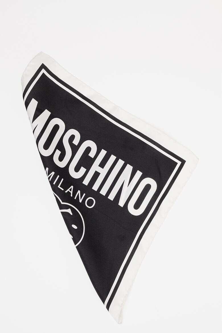 Moschino Квадратен шал с лого - Pepit.bg