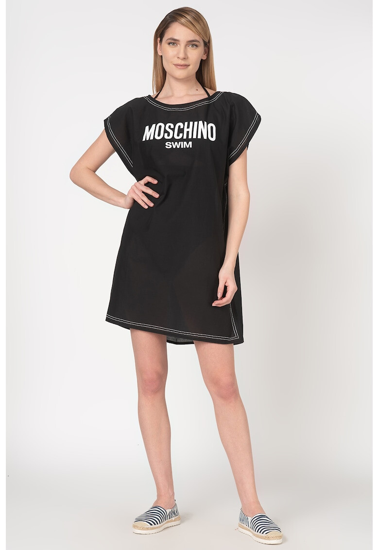 Moschino Плажна рокля с лого - Pepit.bg