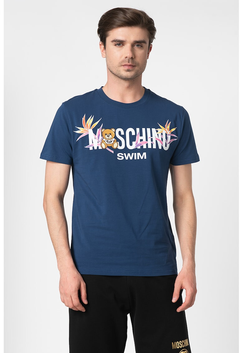 Moschino Плажна тениска с лого - Pepit.bg