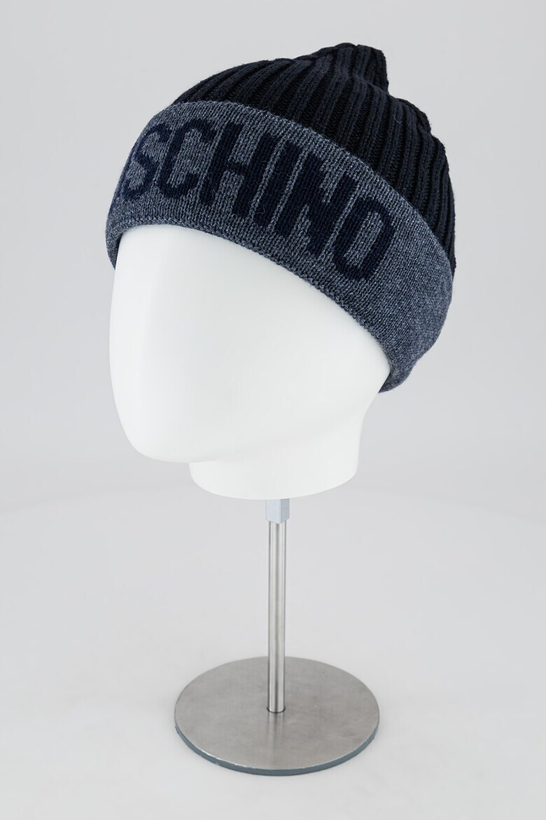 Moschino Рипсена шапка с лого - Pepit.bg