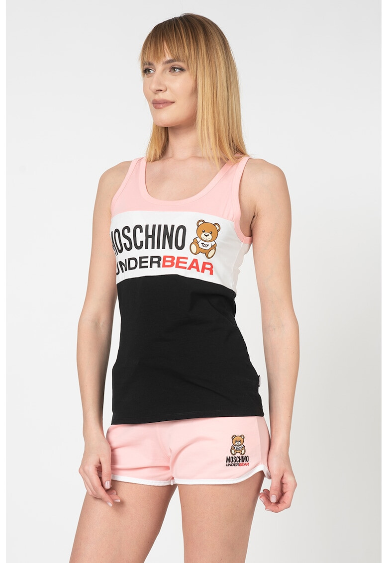 Moschino Риран топ с изрязан гръб - Pepit.bg