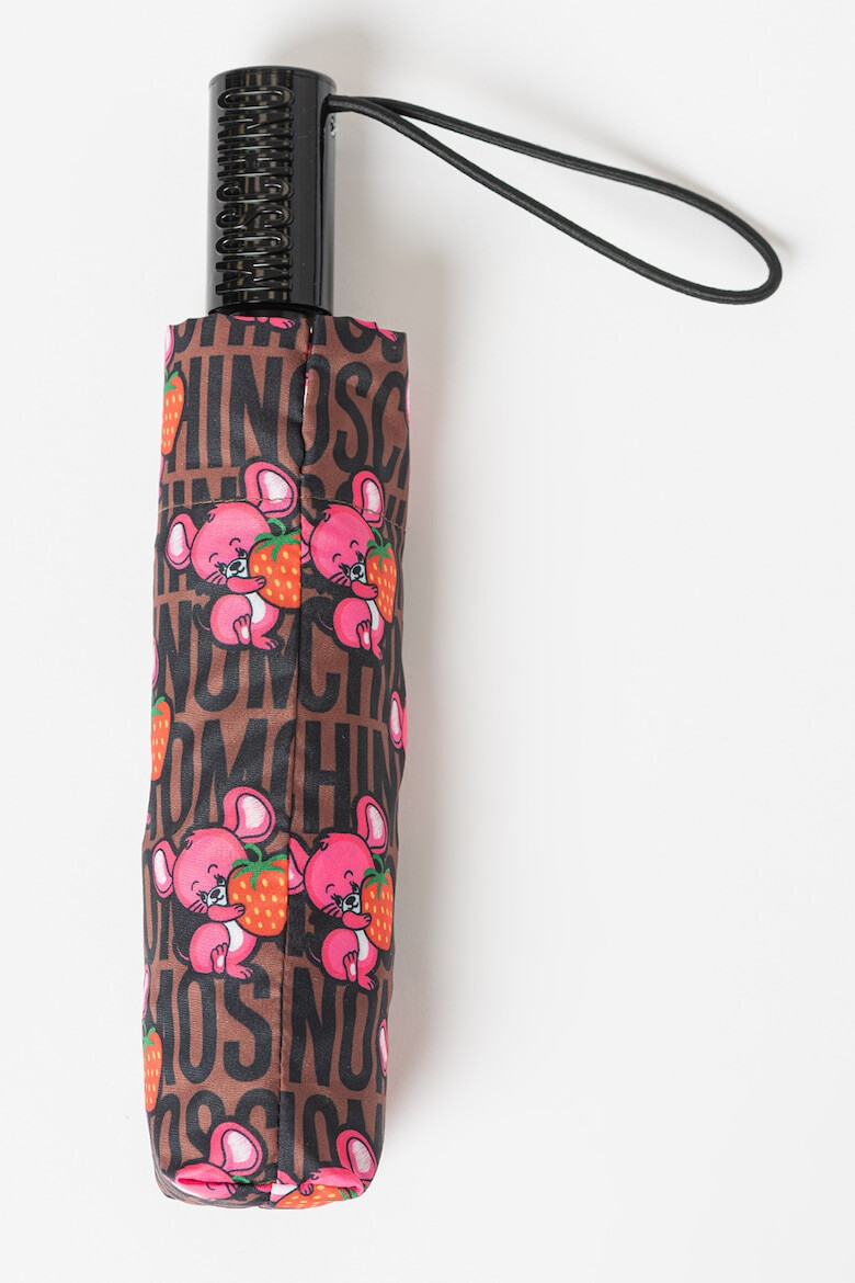 Moschino Сгъваем чадър с фигурална шарка - Pepit.bg