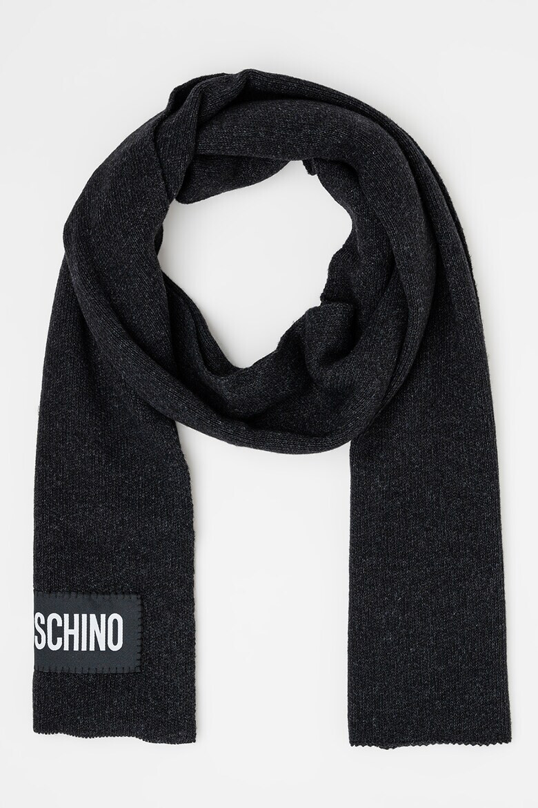 Moschino Шал с кашмир и лого - Pepit.bg