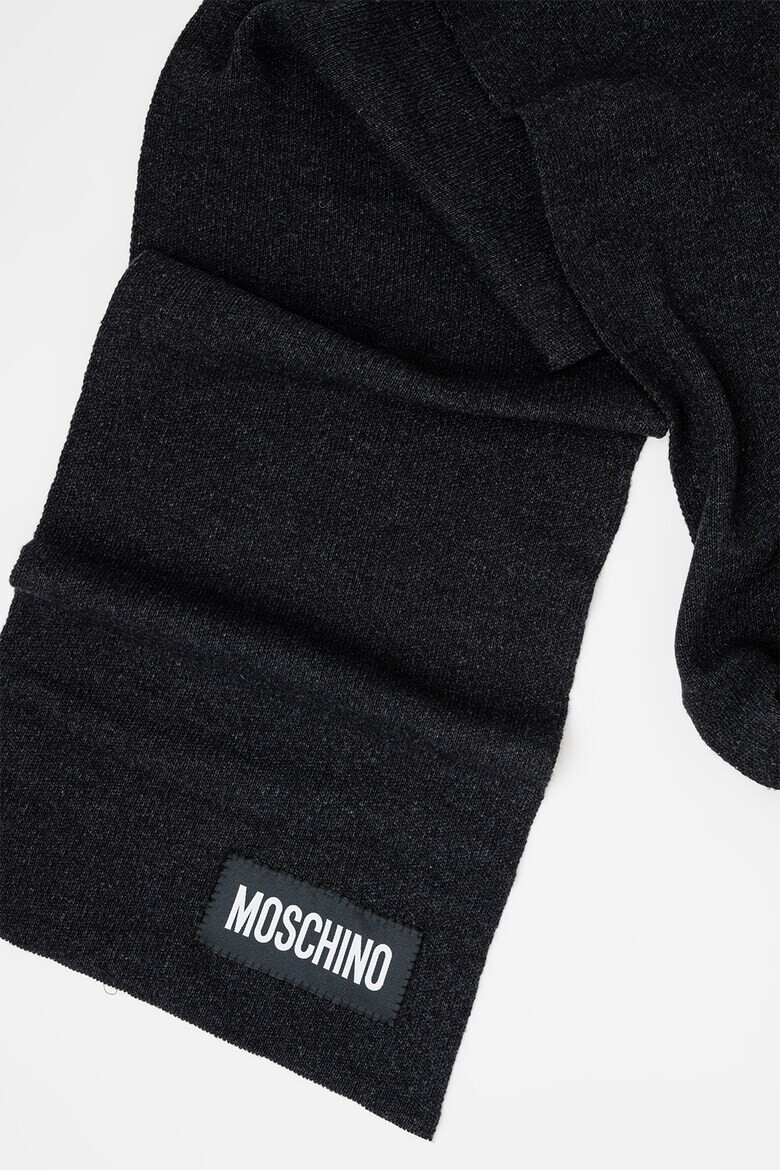 Moschino Шал с кашмир и лого - Pepit.bg