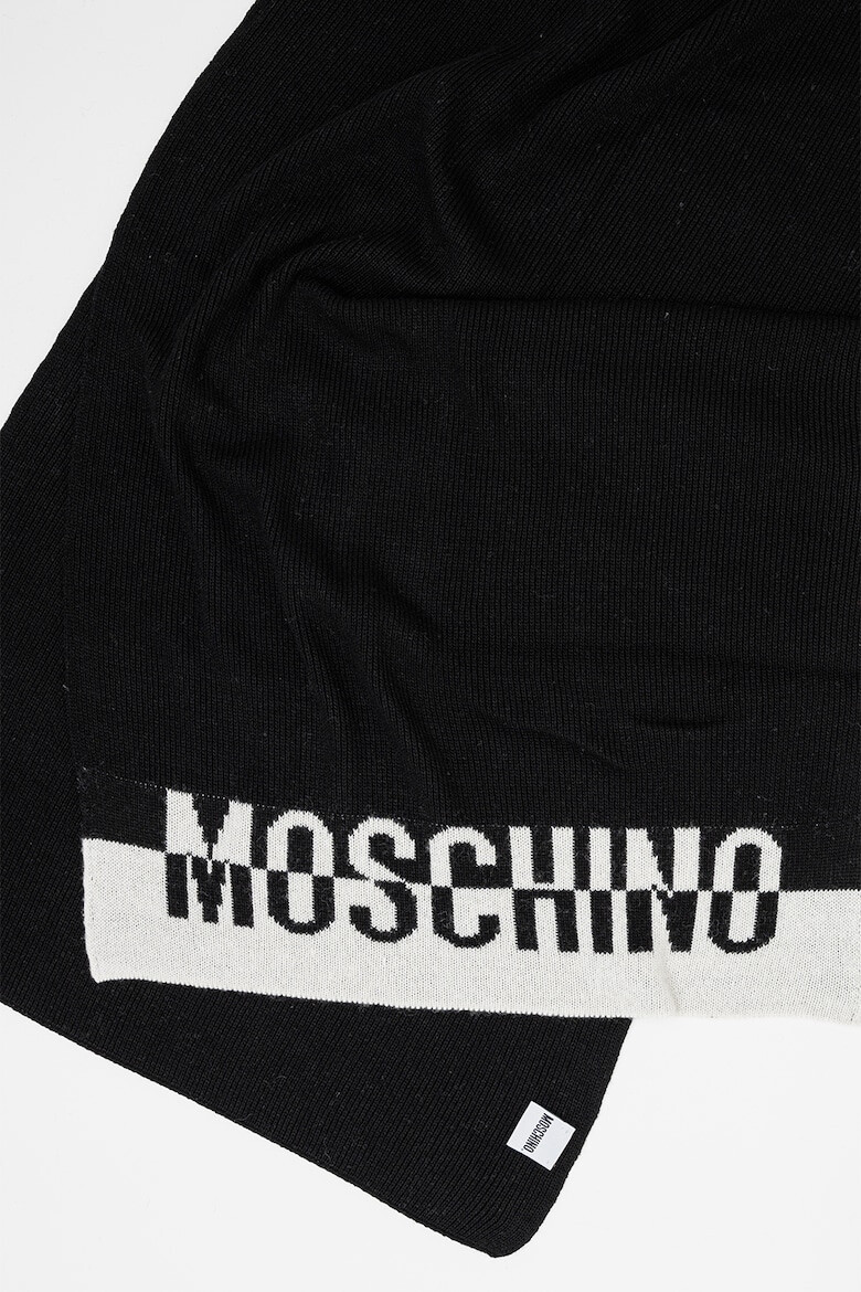 Moschino Шал с контрастно лого - Pepit.bg
