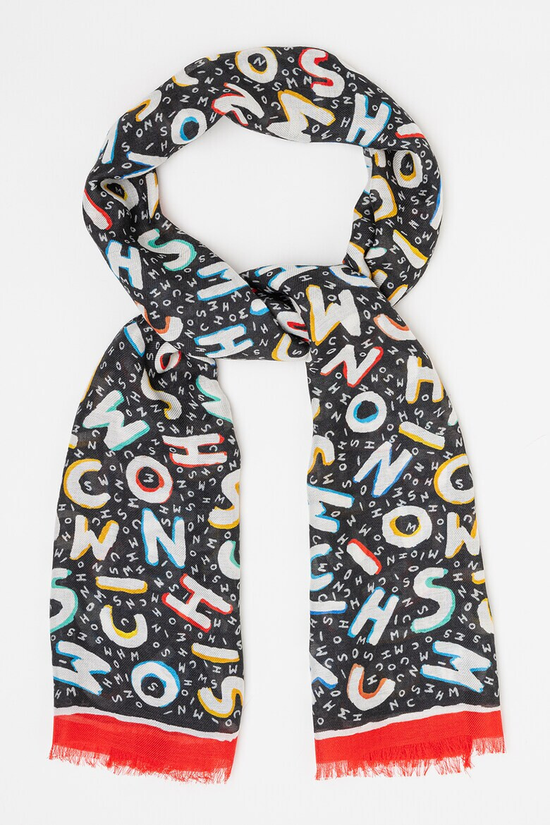 Moschino Шал с модал и лого - Pepit.bg