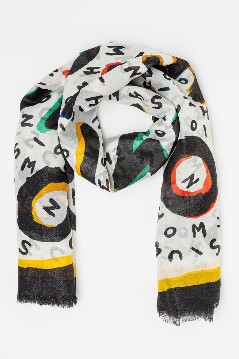 Moschino Шал с модал и принт - Pepit.bg