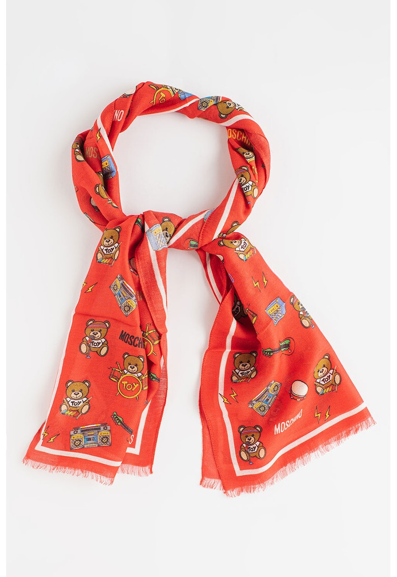 Moschino Шал с модал и вълна - Pepit.bg