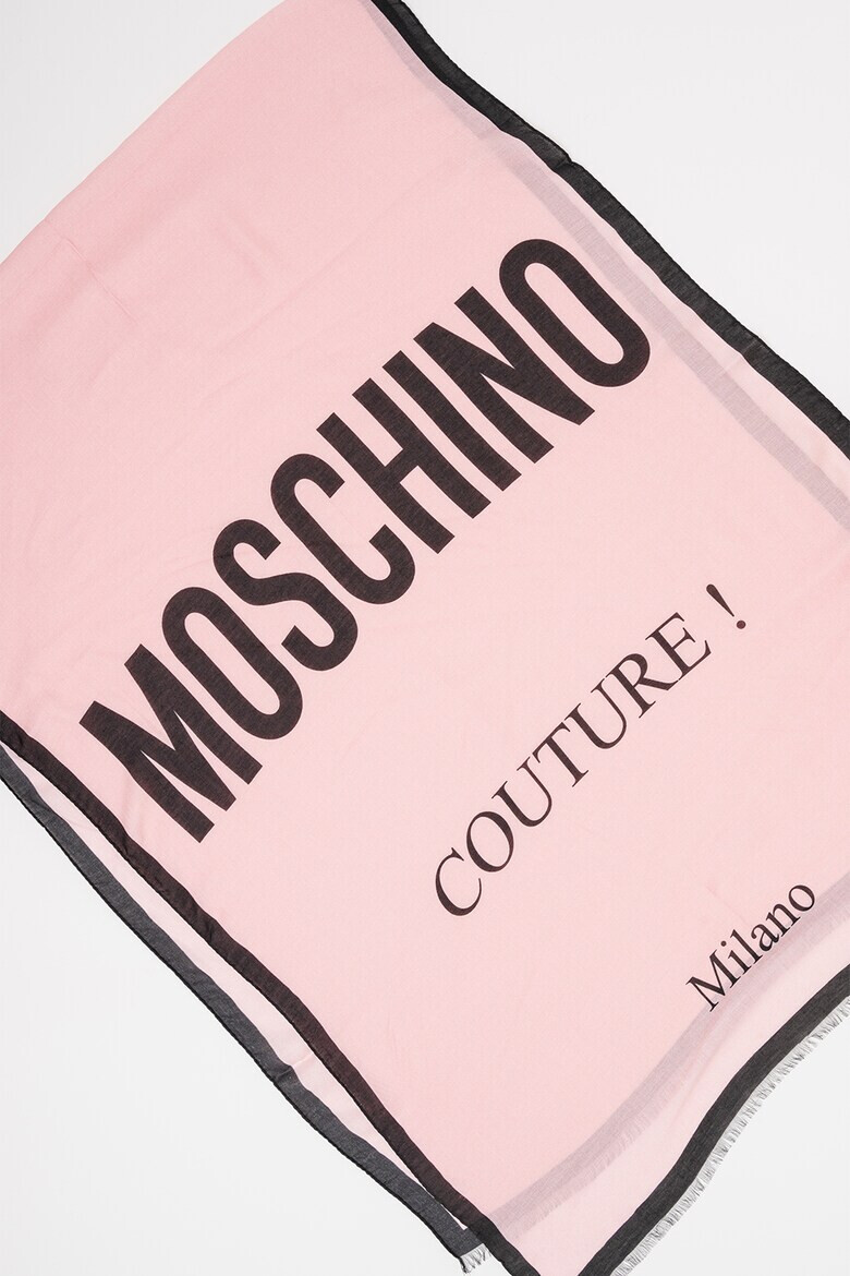 Moschino Шал с модал с лого - Pepit.bg