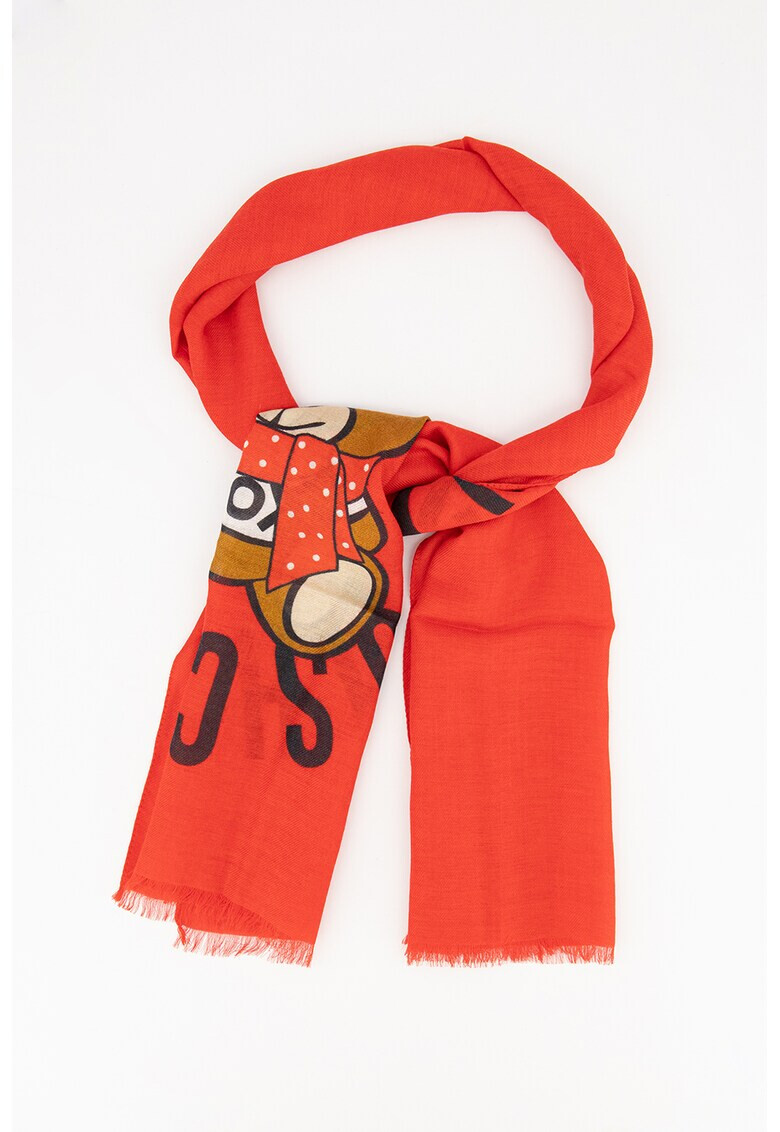 Moschino Шал с вълна и модал - Pepit.bg