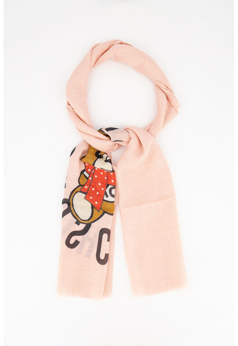 Moschino Шал с вълна и модал - Pepit.bg