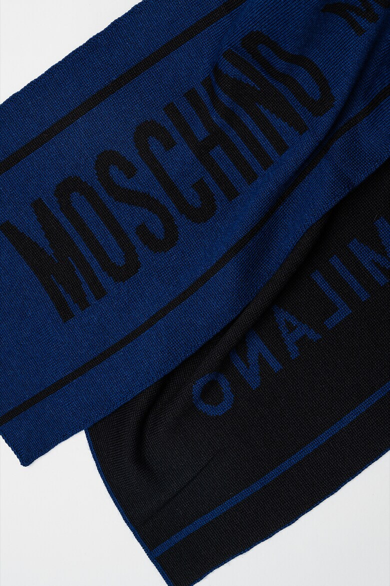 Moschino Шал с вълна с лого - Pepit.bg