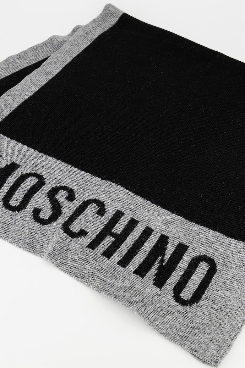 Moschino Шал с вълна с лого - Pepit.bg
