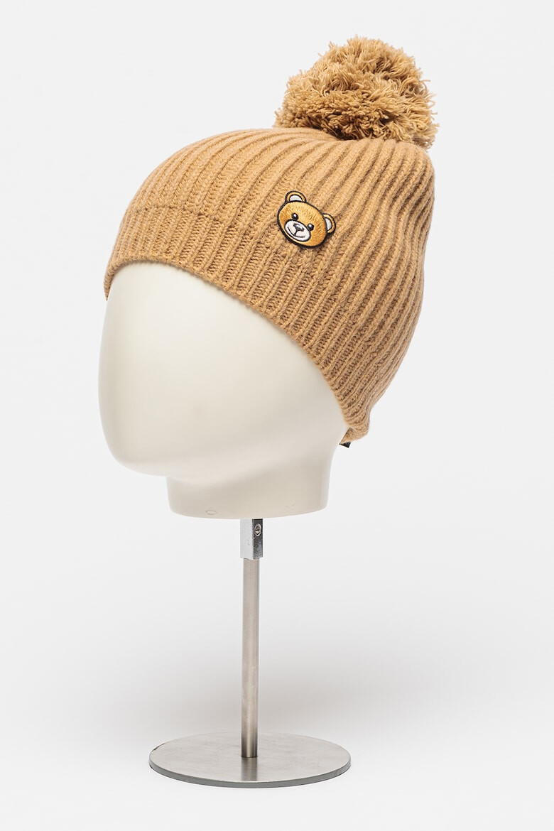 Moschino Шапка с вълна с помпон - Pepit.bg