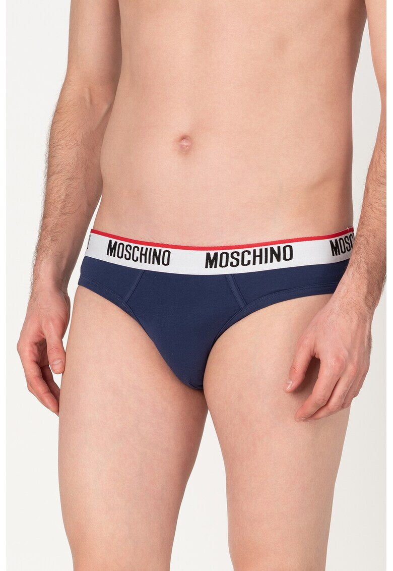 Moschino Слипове с еластична талия с лого - 2 чифта - Pepit.bg