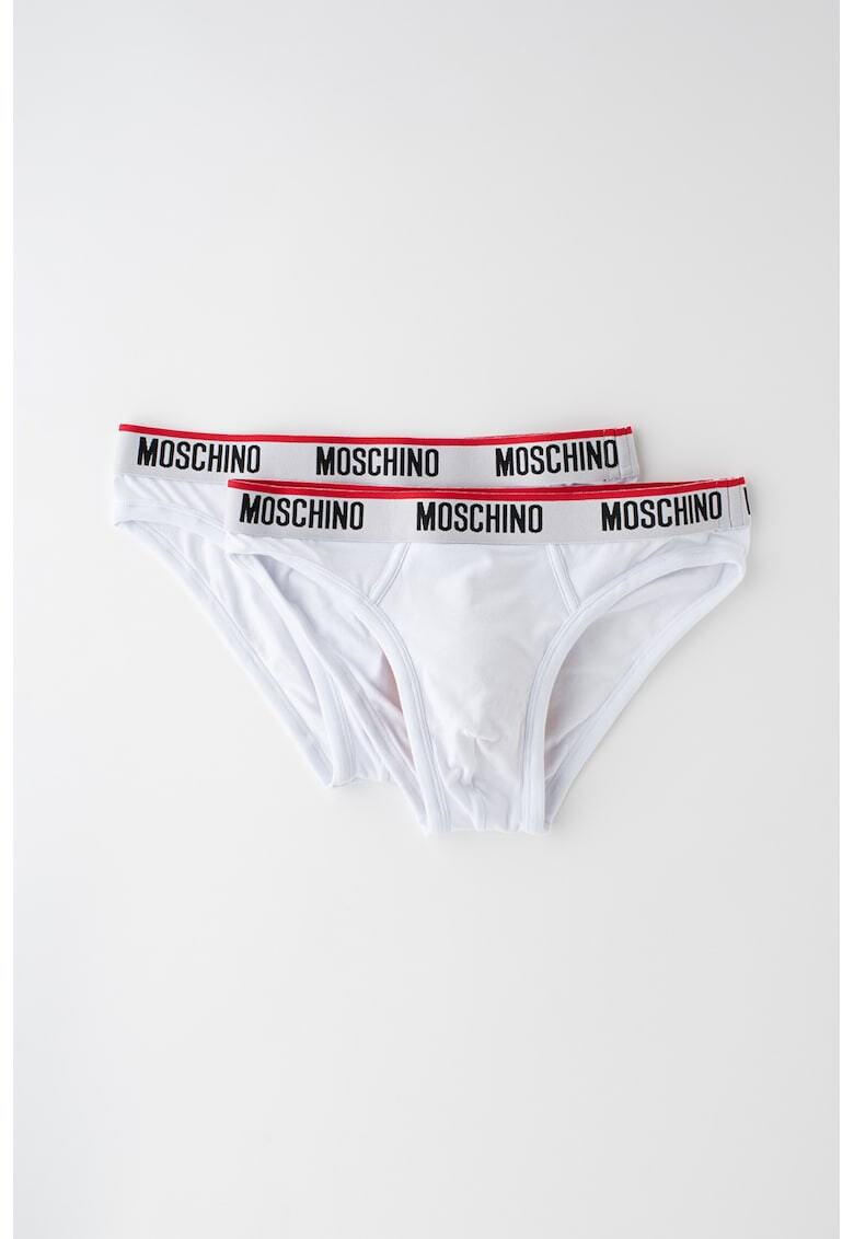 Moschino Слипове с еластична талия с лого - 2 чифта - Pepit.bg