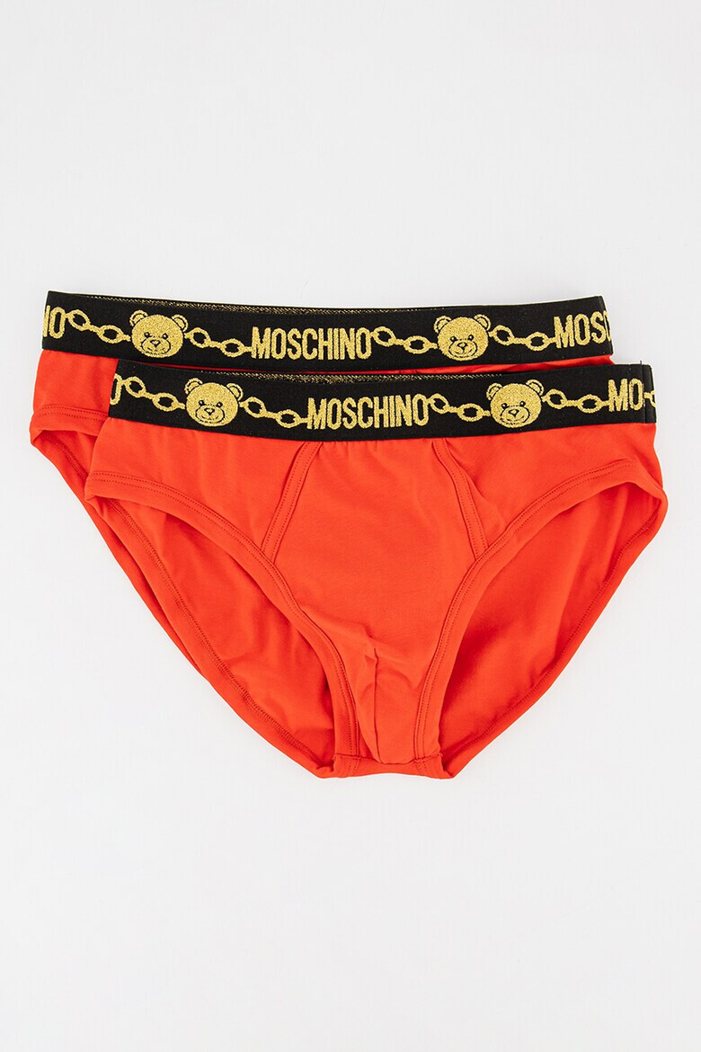 Moschino Слипове с лого - 2 чифта - Pepit.bg