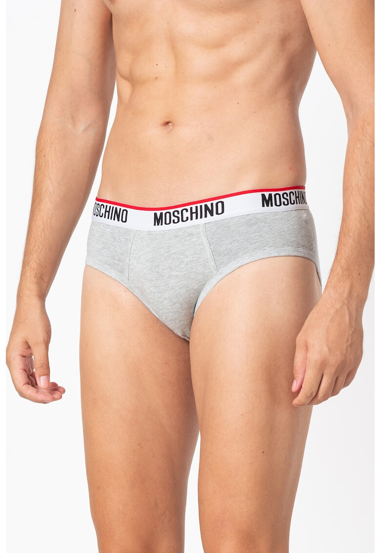 Moschino Слипове с лого 3 чифта - Pepit.bg
