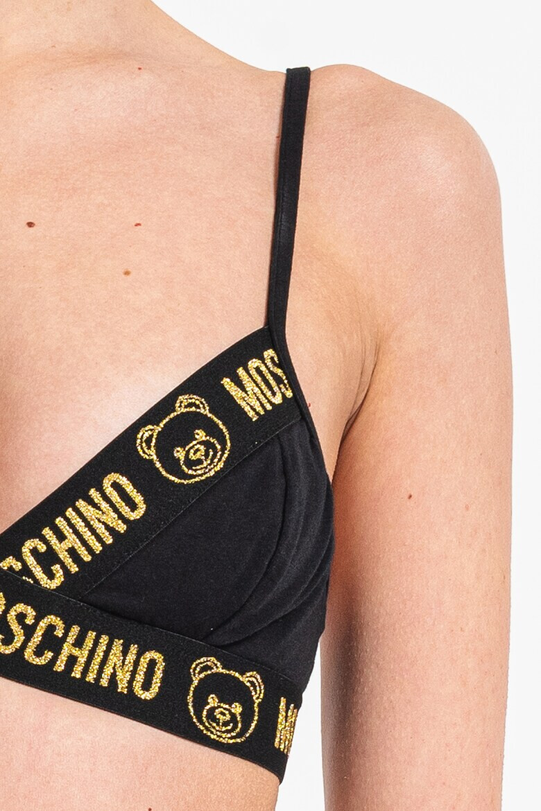Moschino Сутиен и бикини с лого 2 части - Pepit.bg