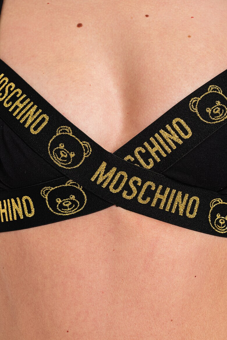 Moschino Сутиен и бикини с лого 2 части - Pepit.bg